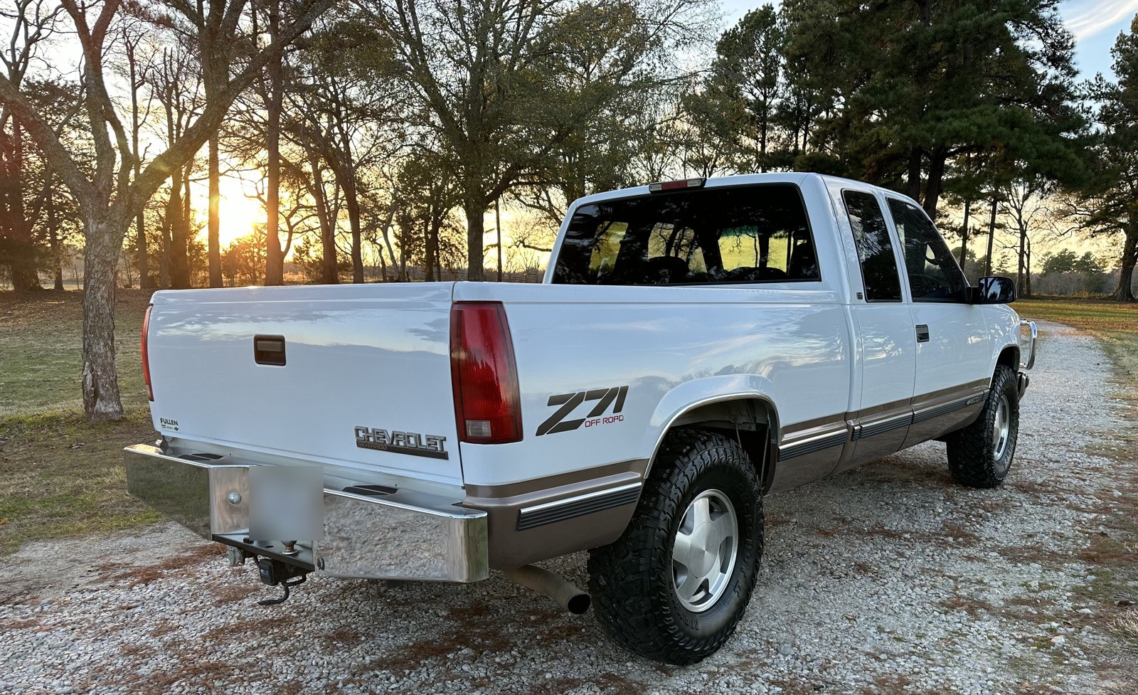 1998 Chevy Z71 pickup, rear view with Z71 Off Road decal